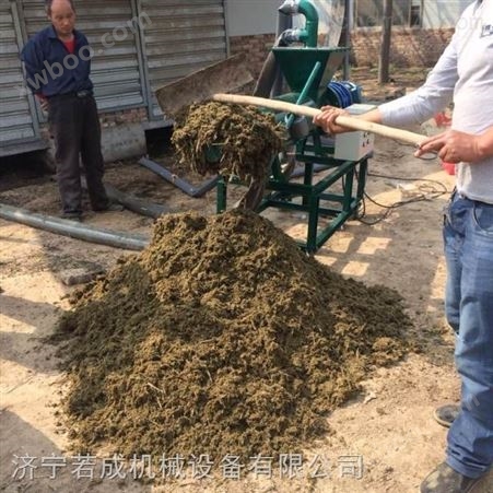 广东清远专业生产厂家--若成鸭粪干湿脱水分离/烘干机/禽畜粪便处理机