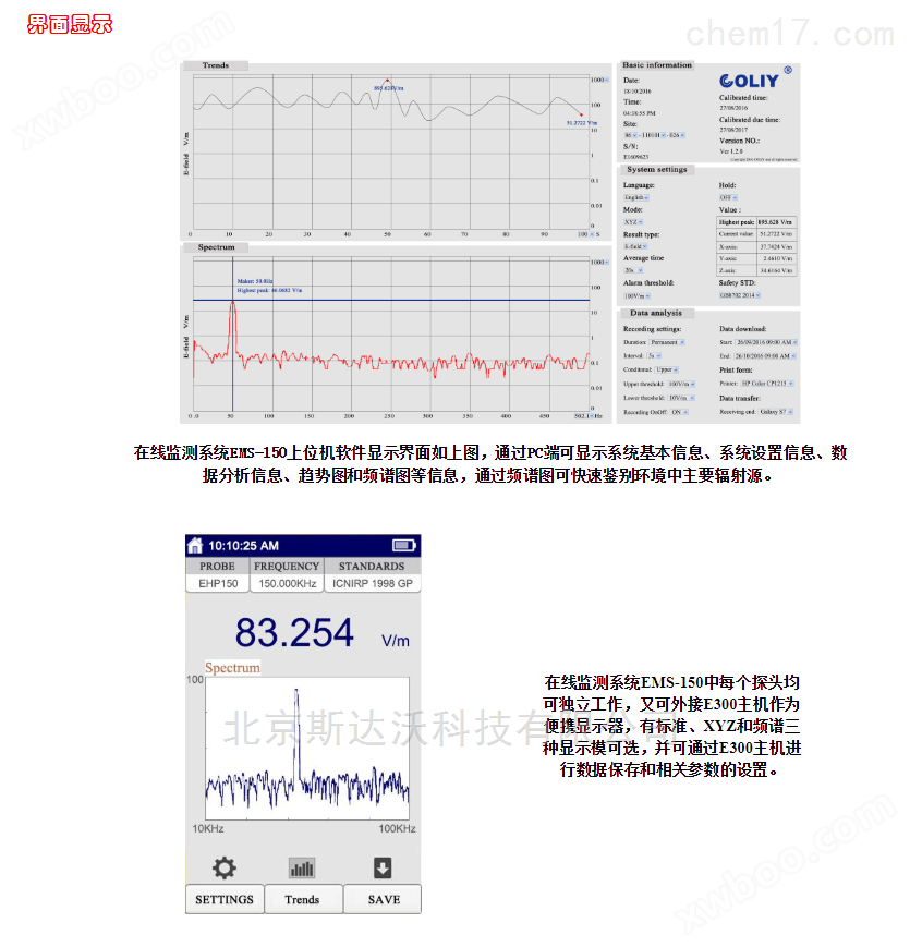 低频电磁场在线监测系统EMS-150