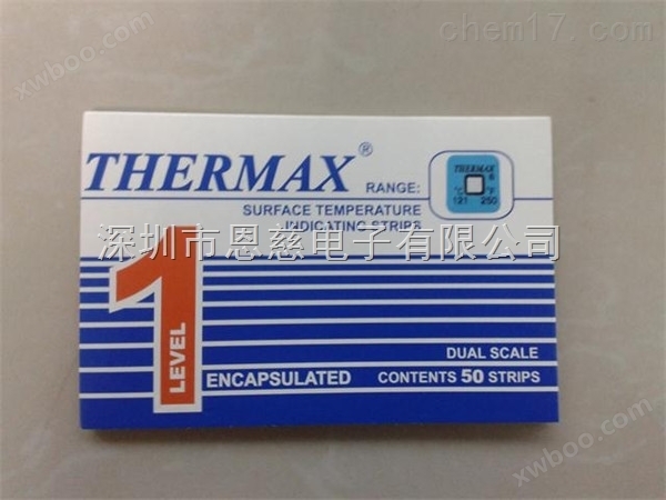 THERMAX温度纸单格121度温度纸测温感温贴纸