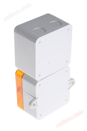 e2s SONFL1 系列 琥珀色灯罩 闪光 氙 发声器 - 信号灯塔组合, 电子发声, 表面安装, 24 V 直流 