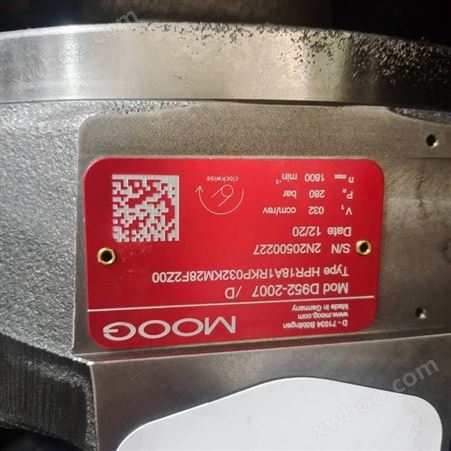 美国穆格MOOG径向柱塞泵D953-2015-10液压泵