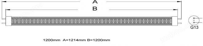 LEDSEE雷盛（LS-T8-14-L）LED日光灯(图1)