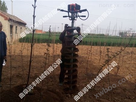 拖拉机电 线杆立杆挖坑机 新型移苗植树挖坑机
